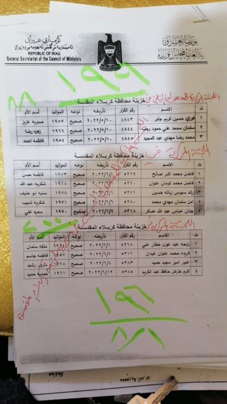 الاعلام العراقي تنفرد بنشر اسماء المشمولين بالفصل 